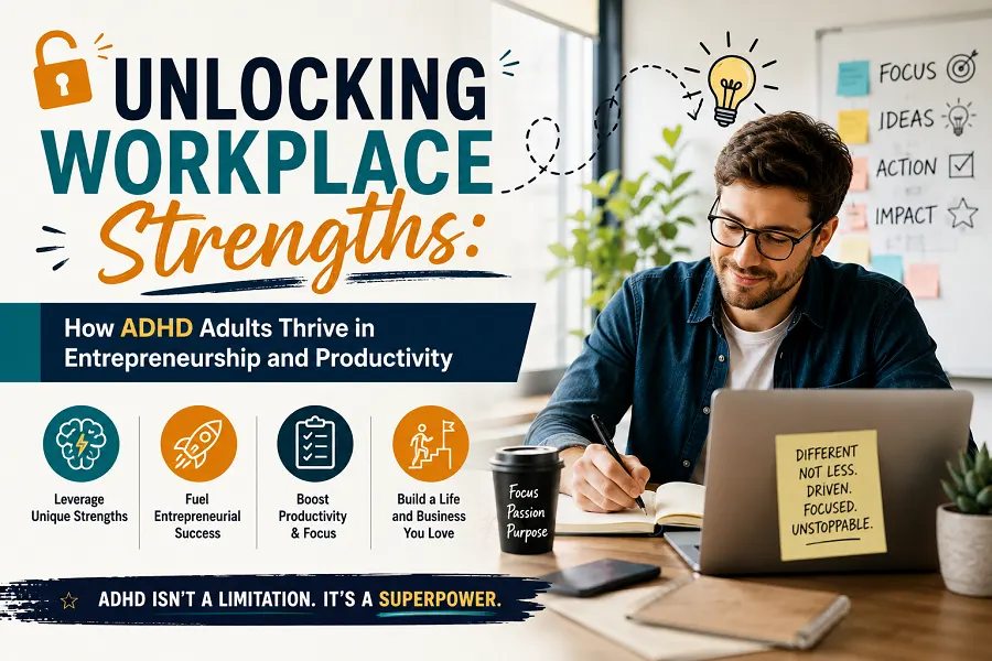 adhd adults workplace strengths entrepreneurship productivity